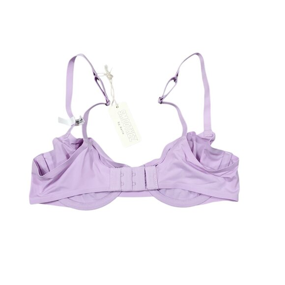 Aerie Smoothez Microfiber Unlined Full Coverage Bra Purple Size 32B Underwire - Picture 3 of 5
